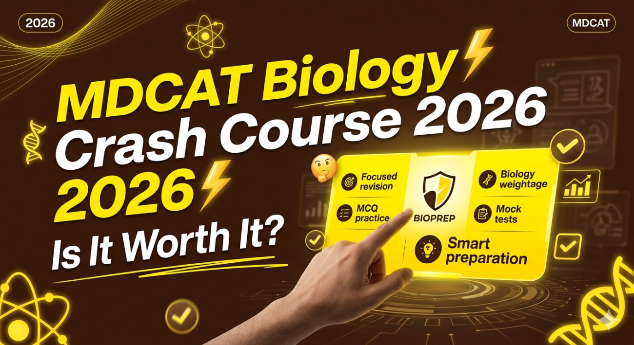 MDCAT Biology Crash Course 2026 – Is It Worth It?